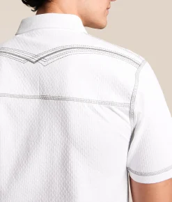 Buckle Black Textured Polo White Online