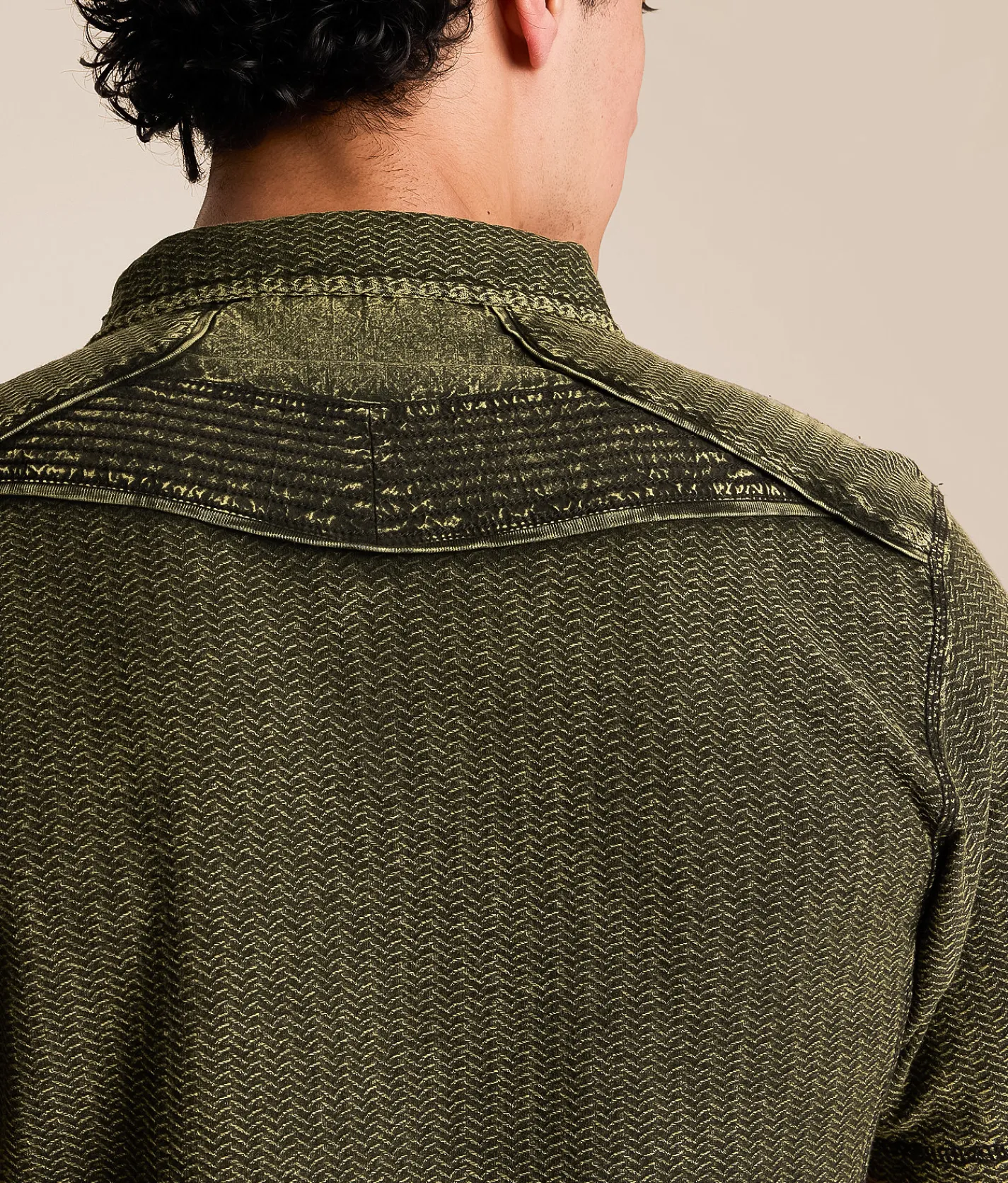 Buckle Black Textured Polo Green New