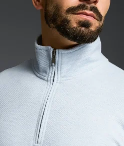 Outpost Makers Textured Quarter Zip Pullover Blue Best