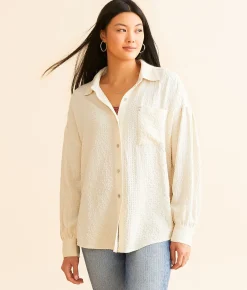 BKE Textured Shirt Whisper White New