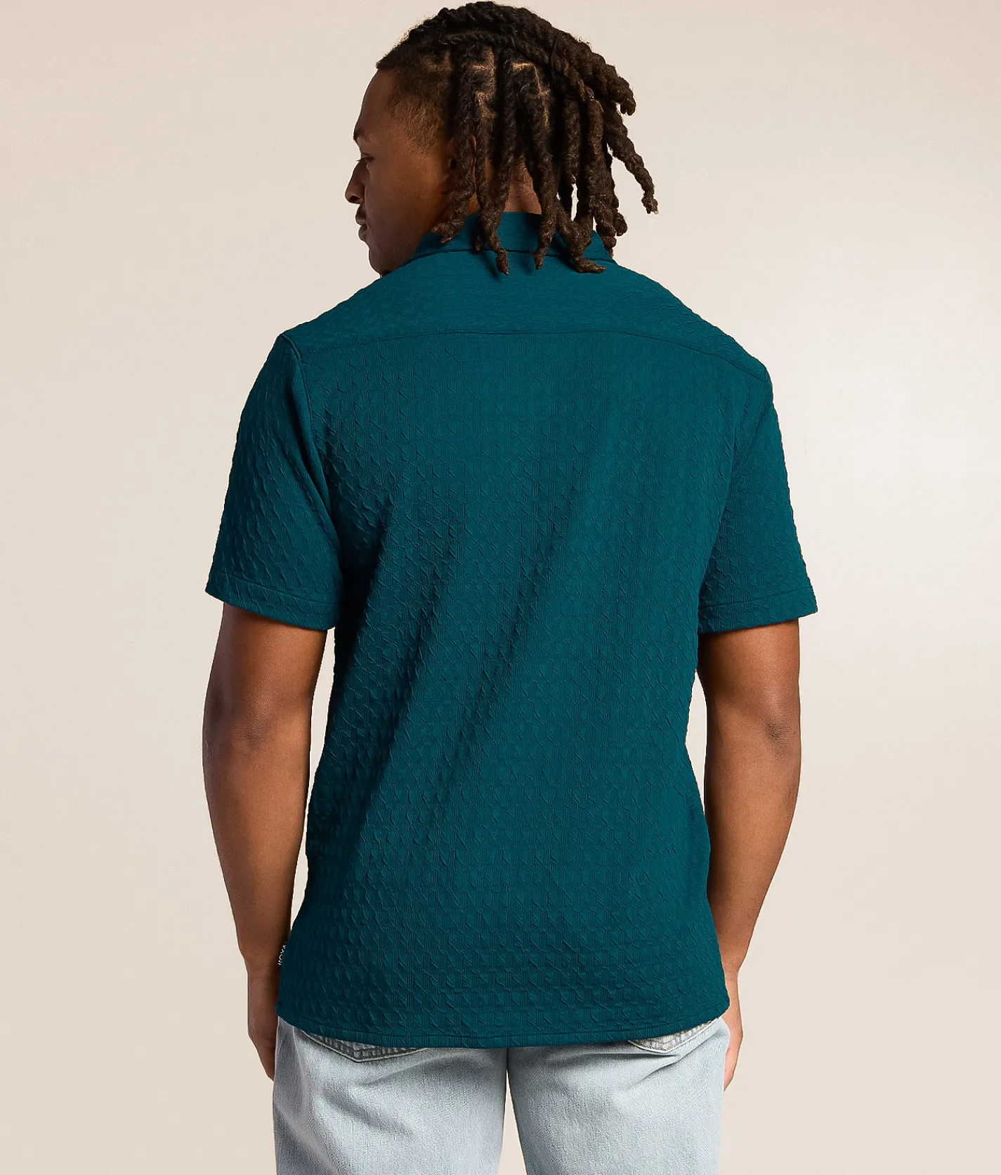 Nova Industries Textured Shirt Dark Teal