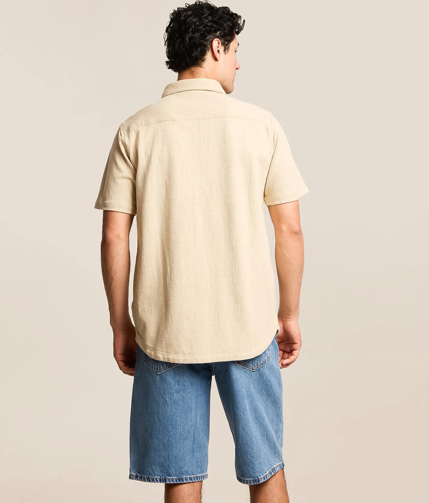 Tops | Nova Industries Textured Shirt Tan