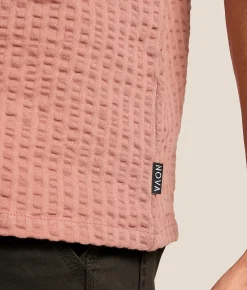 Tops | Nova Industries Textured Shirt Burlwood