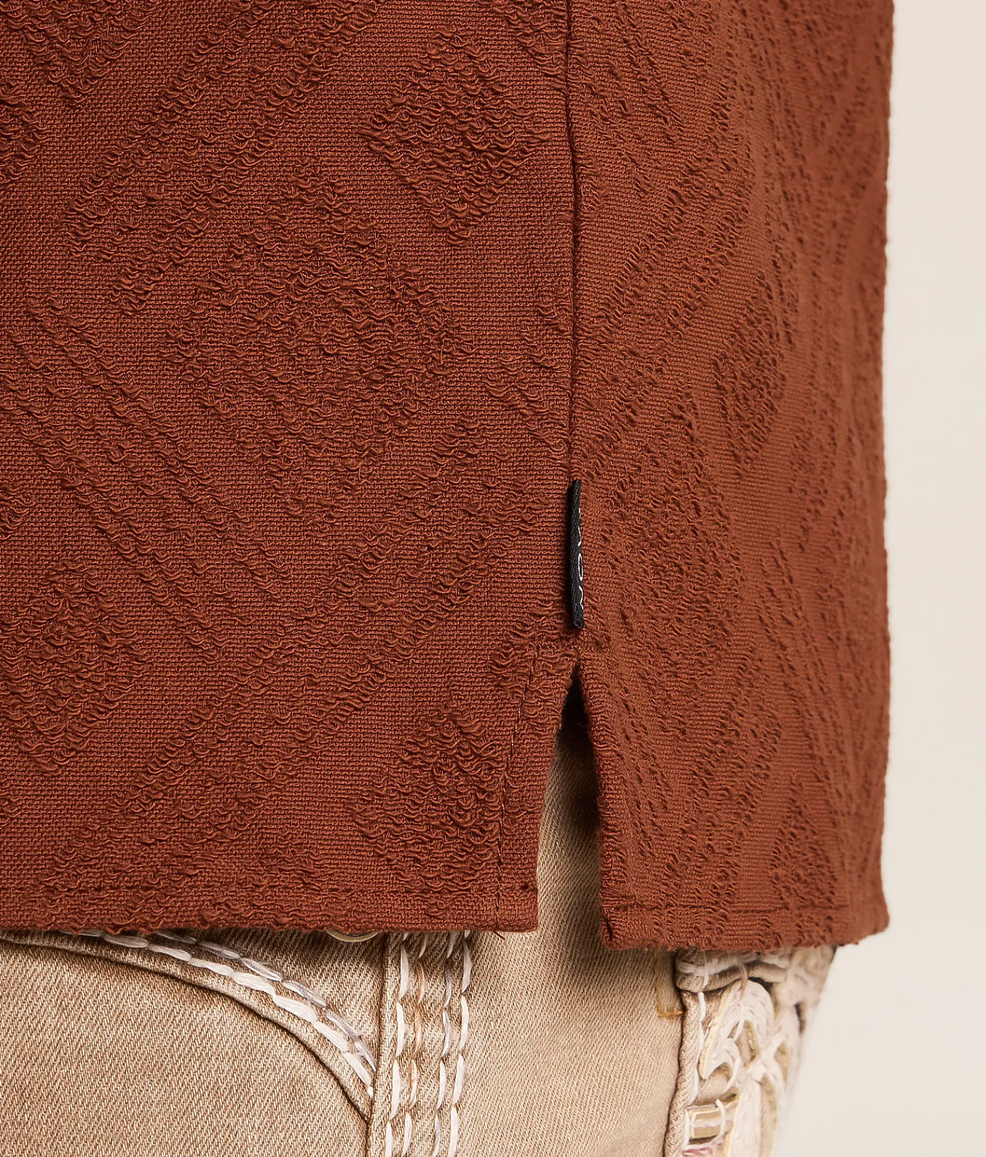 Nova Industries Textured Shirt Tortoise Shell Clearance