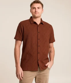 Nova Industries Textured Shirt Tortoise Shell Clearance