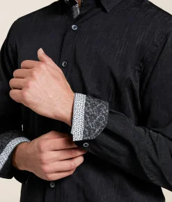 Tops | Eight X Textured Shirt Black