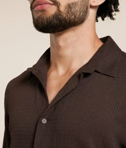 Tops | Nova Industries Textured Shirt Collegiate Blue