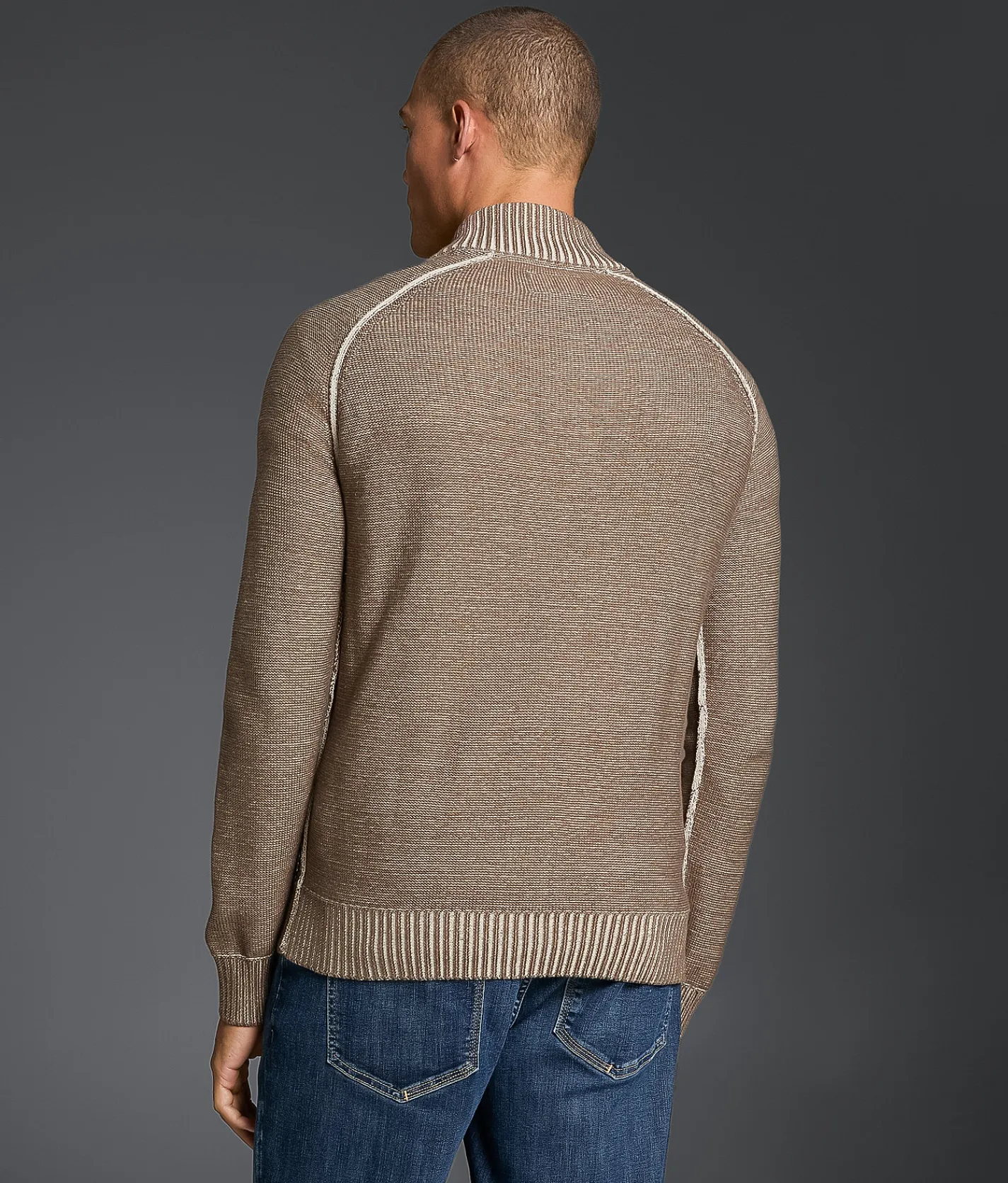 Outpost Makers Textured Snap Henley Sweater Walnut Best