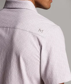 Tops | Maven Co-op Textured Standard Performance Stretch Shirt Dusty Purple