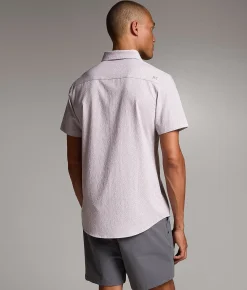 Tops | Maven Co-op Textured Standard Performance Stretch Shirt Dusty Purple