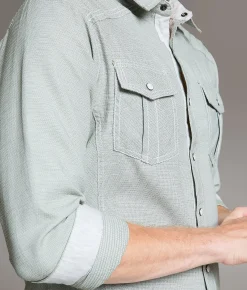 BKE Textured Standard Shirt Light Green New