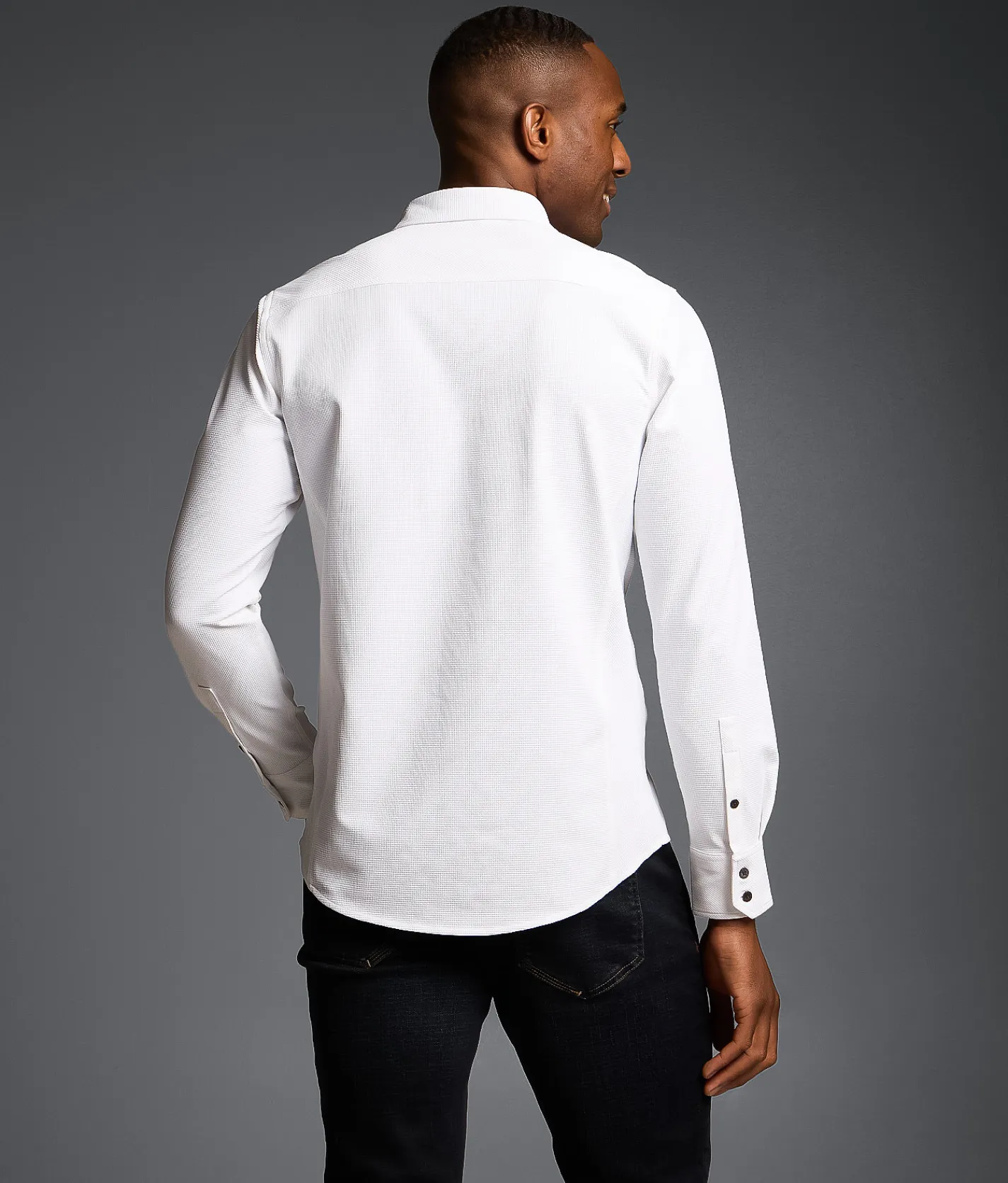 Tops | Outpost Makers Textured Standard Stretch Shirt White