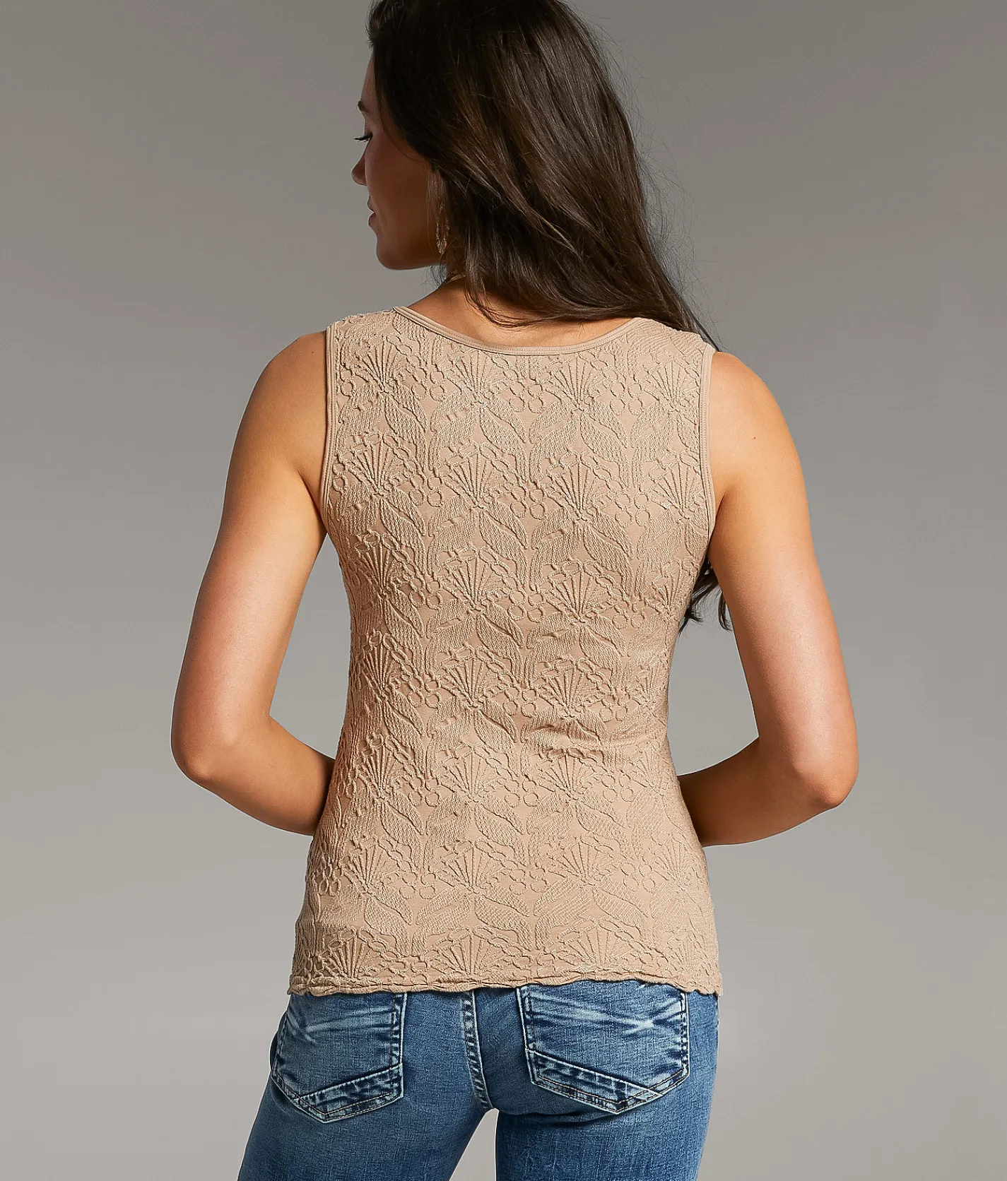 Tops | BKE core Textured Tank Top Natural