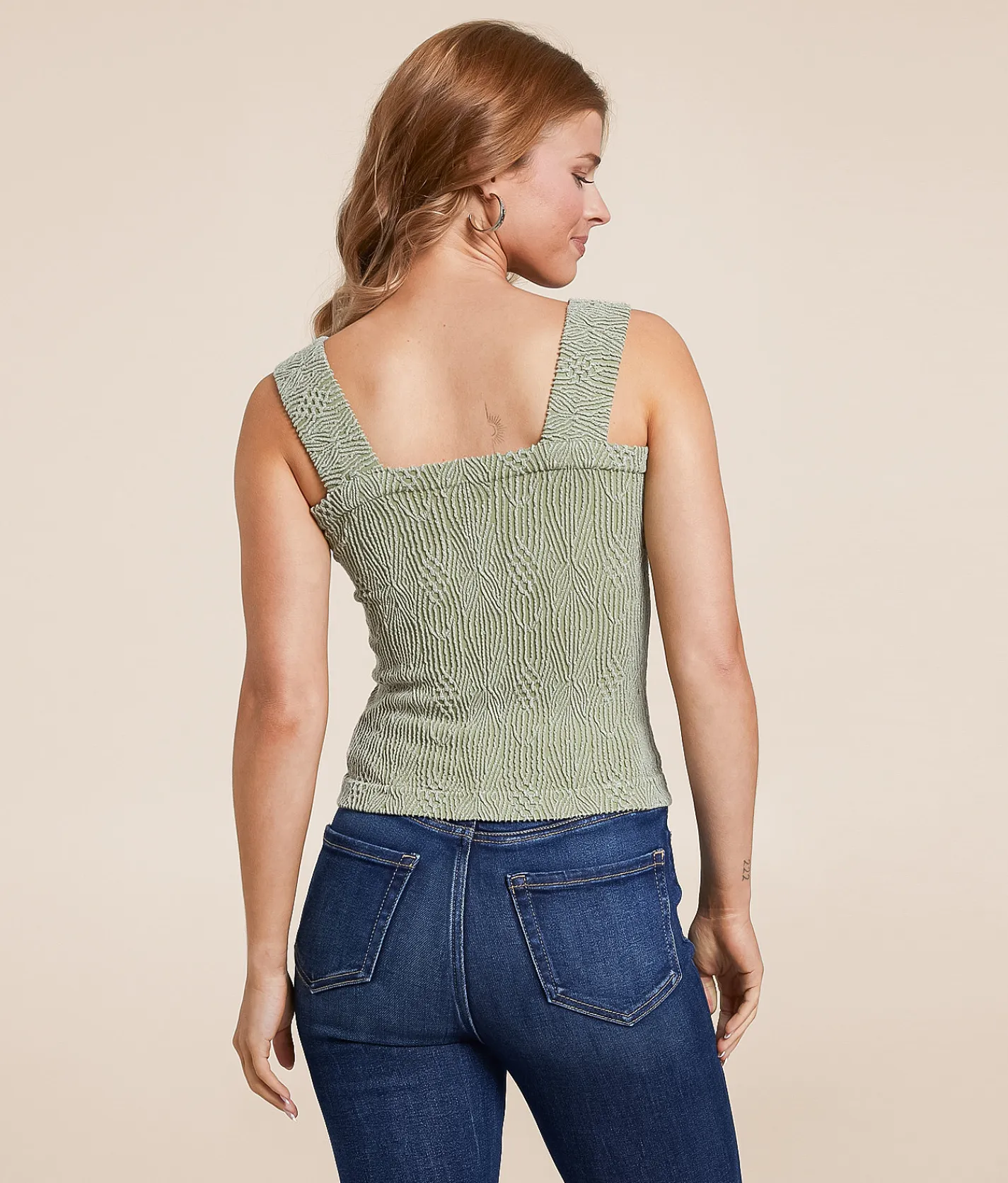 Tops | BKE core Textured Tank Top Black