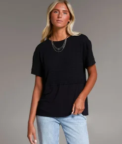 Tops | BKE Textured Top Abyss