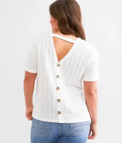 BKE Textured Top White Online