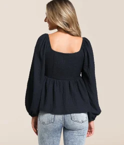 Daytrip Textured Top Midnight Navy Sale