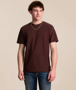 Tops | Nova Industries Textured T-Shirt Raisin