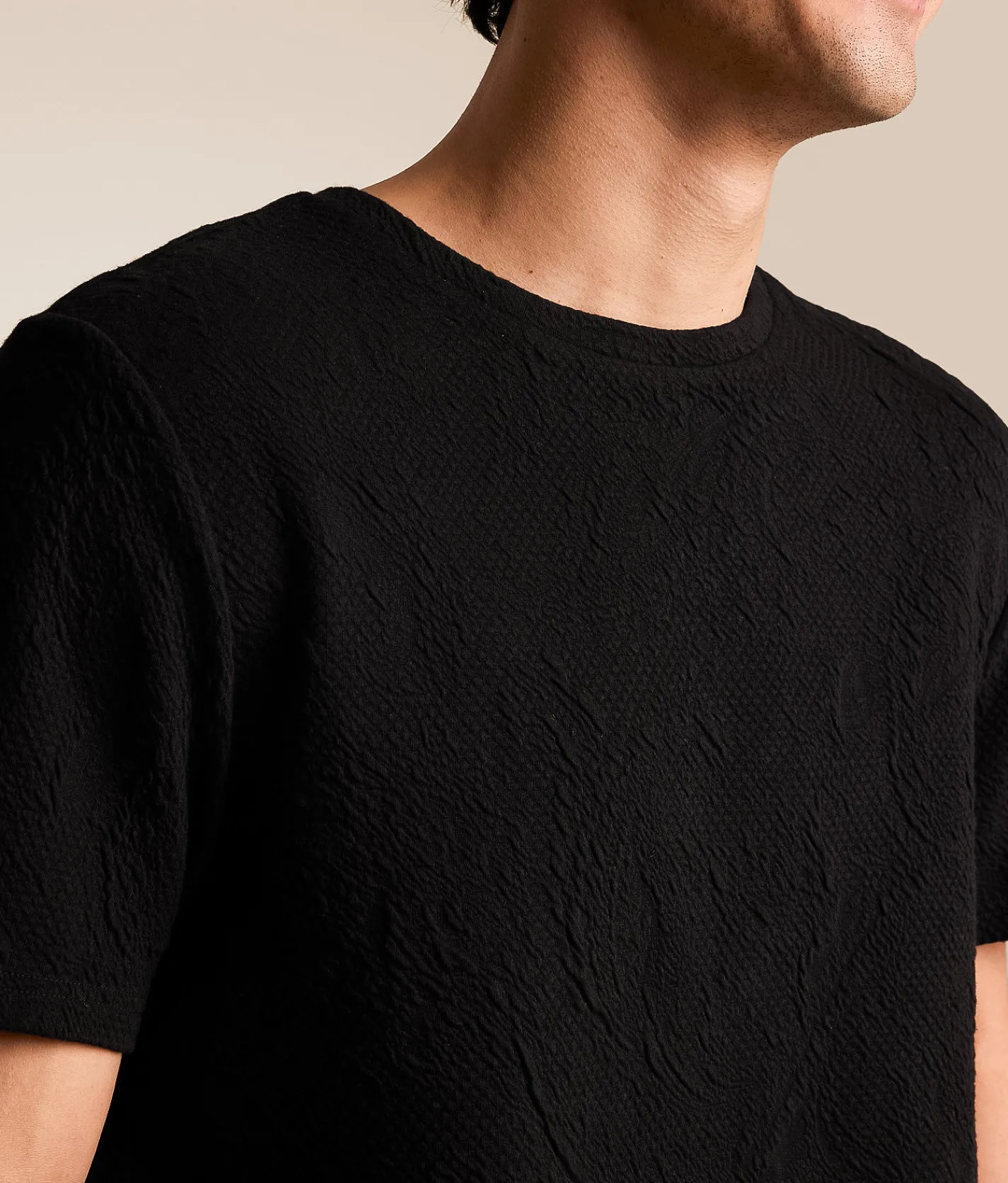 Tops | Nova Industries Textured T-Shirt Black