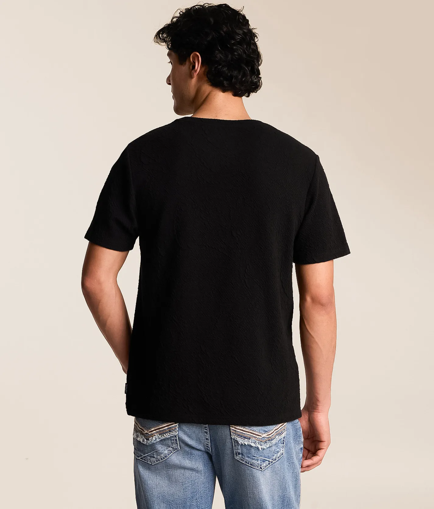 Tops | Nova Industries Textured T-Shirt Black