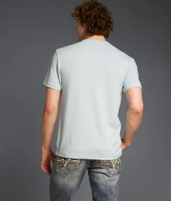 Tops | Outpost Makers Textured T-Shirt Blue