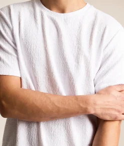 Nova Industries Textured T-Shirt White Sale