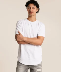 Nova Industries Textured T-Shirt White Sale