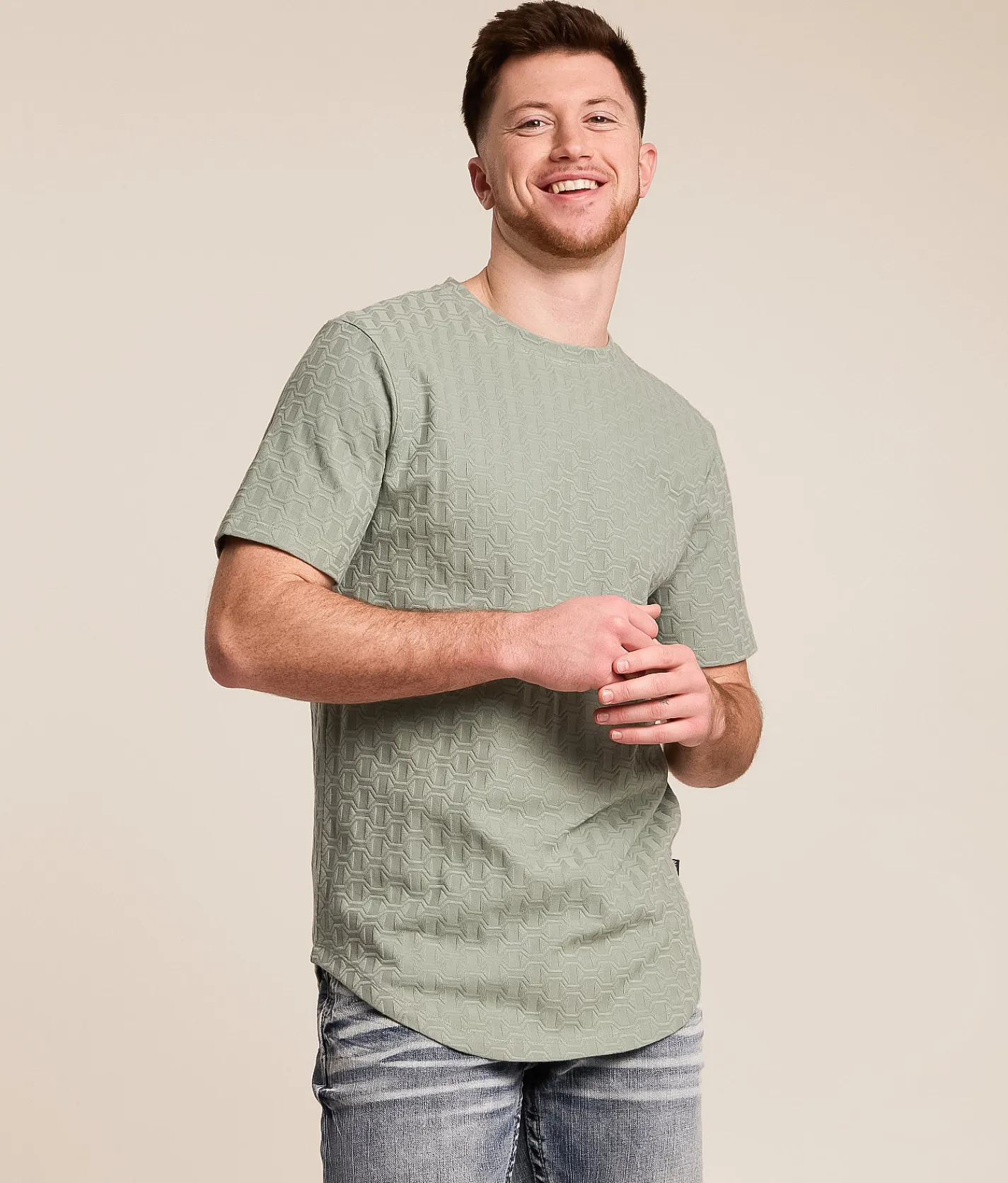 Nova Industries Textured T-Shirt Seafoam Outlet