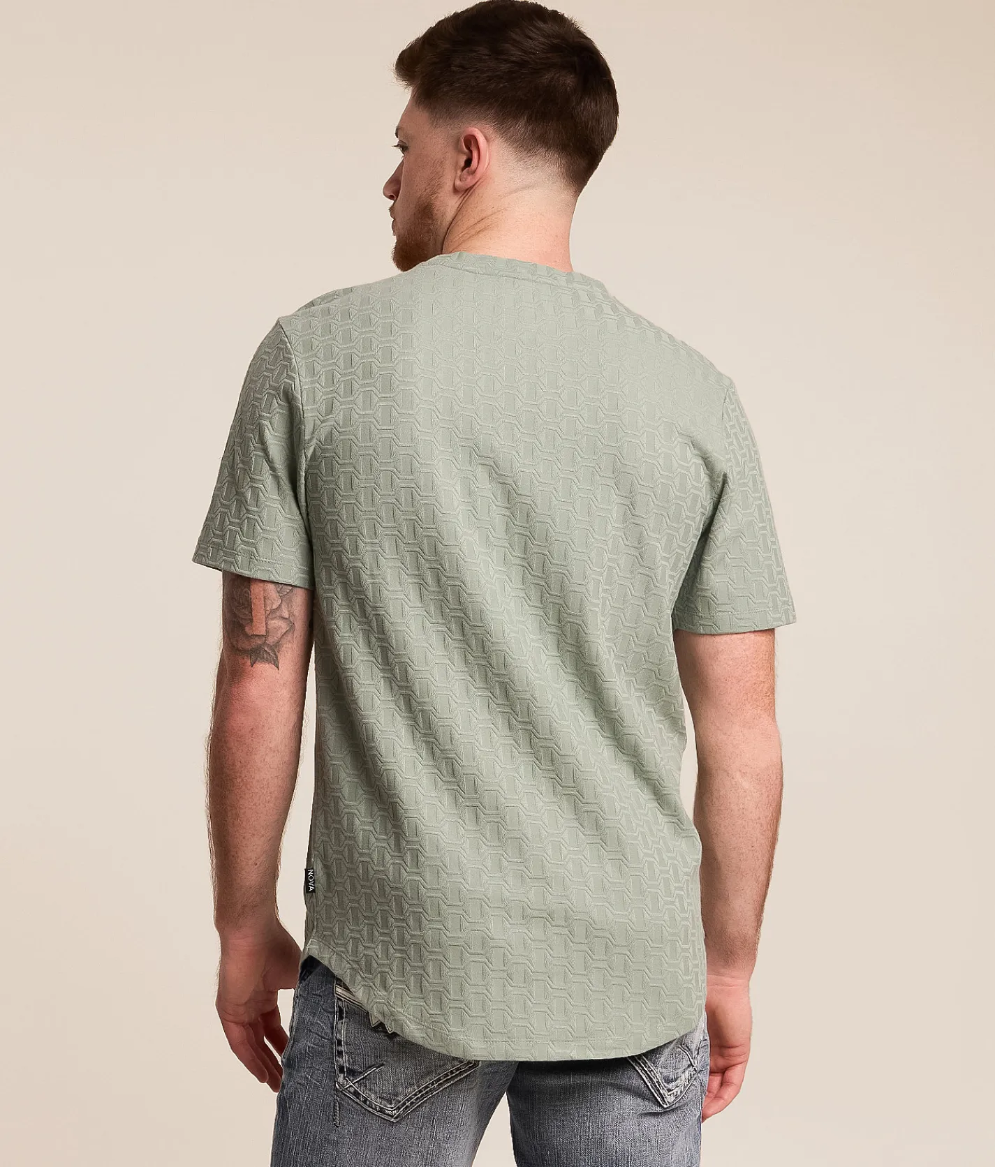 Nova Industries Textured T-Shirt Seafoam Outlet