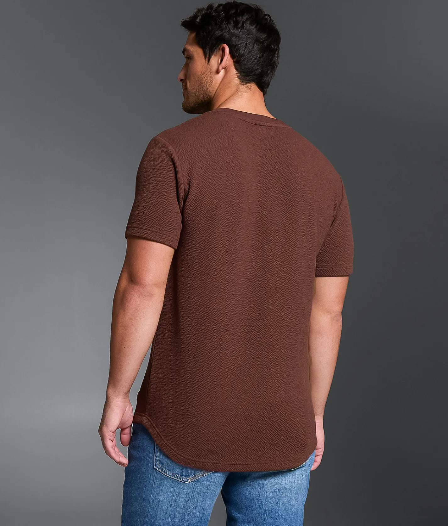 Outpost Makers Textured T-Shirt Brown Hot