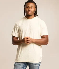 Nova Industries Textured T-Shirt Vanilla Sale