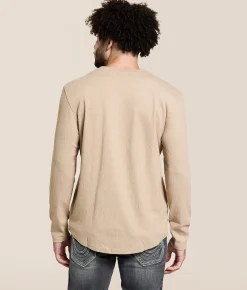 Nova Industries Textured T-Shirt Khaki Sale