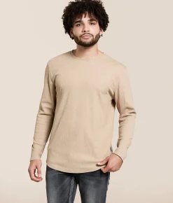 Nova Industries Textured T-Shirt Khaki Sale