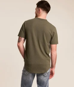 Nova Industries Textured T-Shirt Smokey Olive Discount
