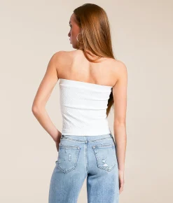 Freshwear Textured Tube Top Taupe Sale