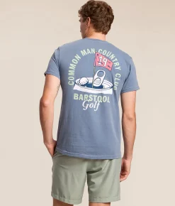 Barstool Sports® 19th Can Golf T-Shirt Blue Jean Clearance