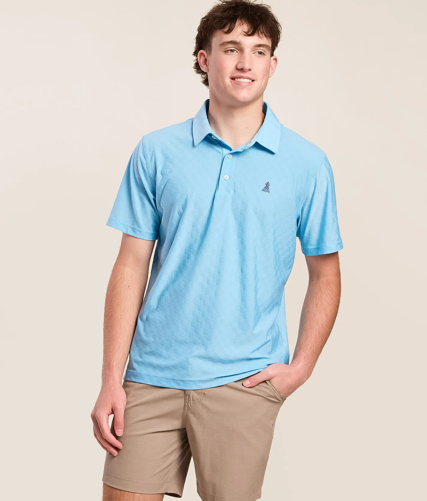 Chubbies The Afternoon Blue Performance Polo Light Pastel Blue New