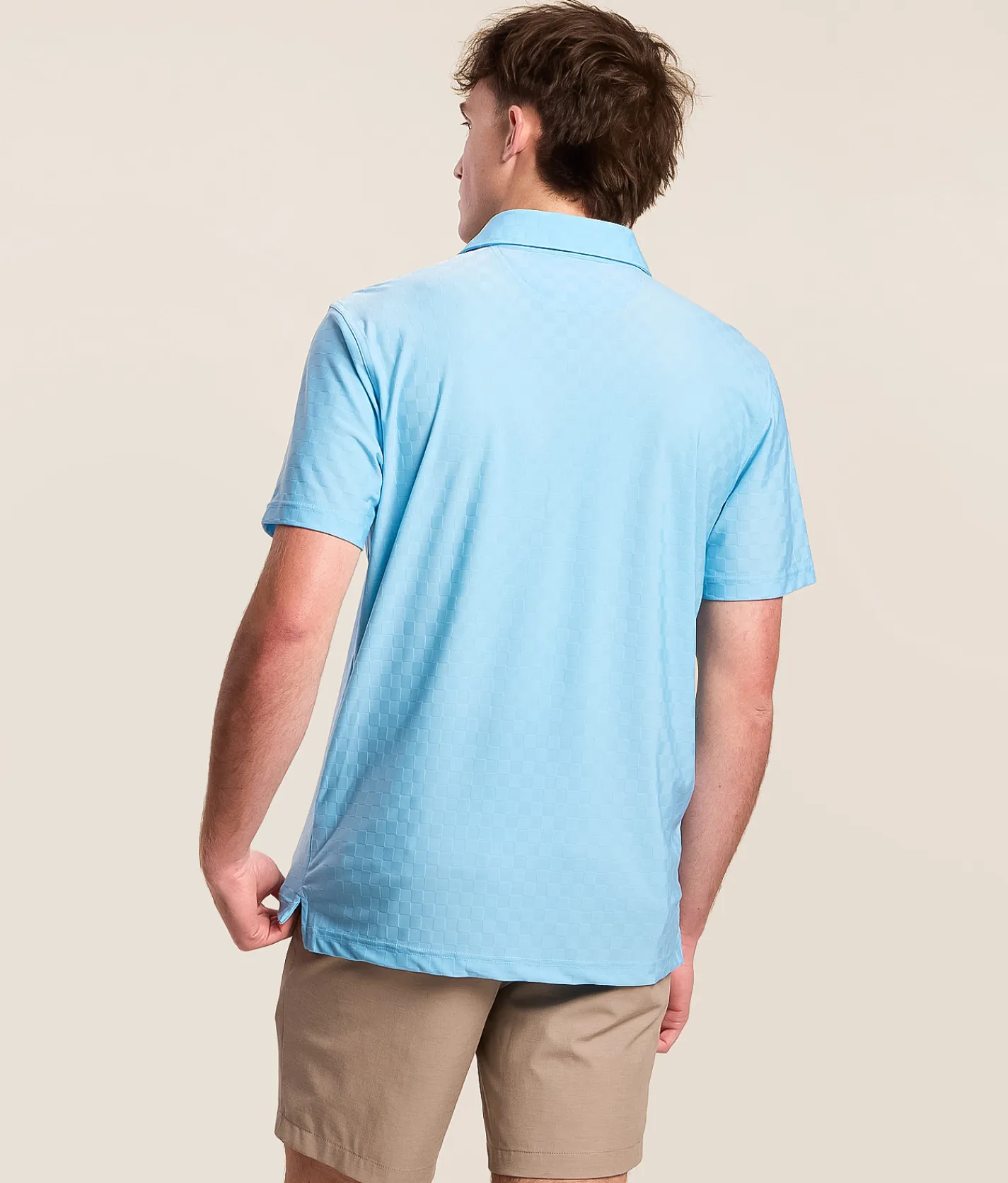 Chubbies The Afternoon Blue Performance Polo Light Pastel Blue New