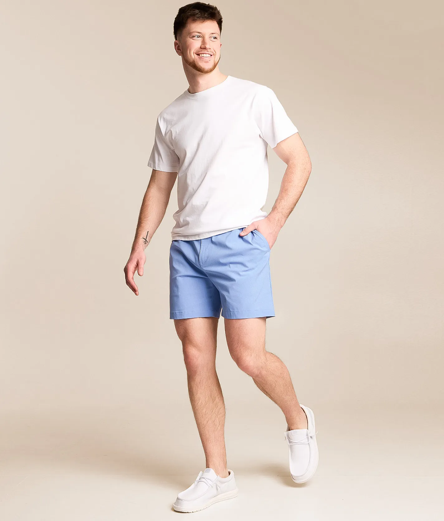 Shorts | Chubbies The Alpine Skies Hybrid Stretch Short Dusty Blue