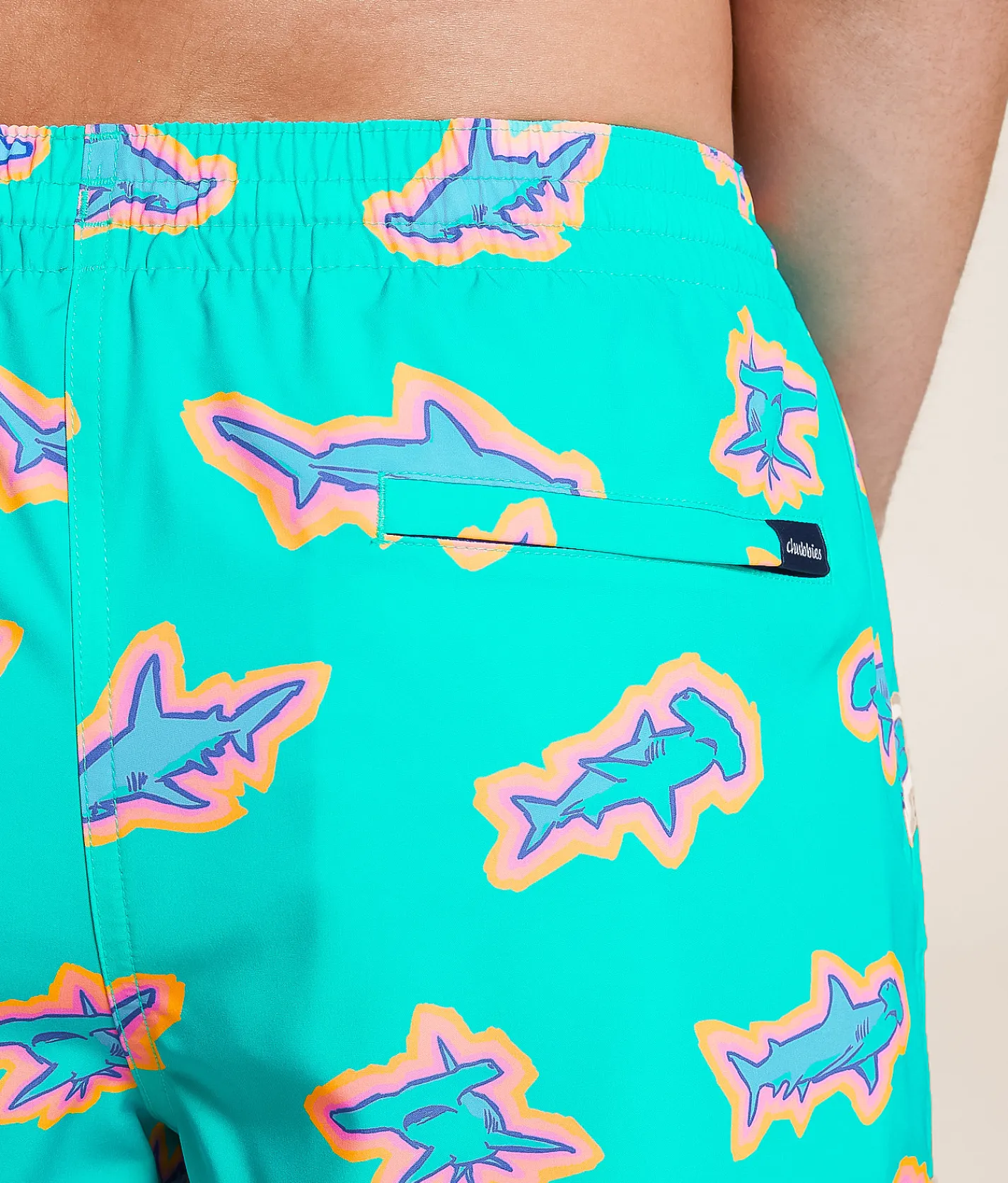 Chubbies The Apex Swimmers Stretch Swim Trunks Mint Pattern Based
