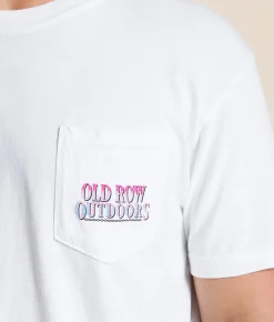 Tops|Graphic T-Shirts | Old Row The 90's Field T-Shirt White