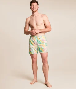 Bottoms|Swimwear | Chubbies The Baja Breezies Stretch Swim Trunks Optic White