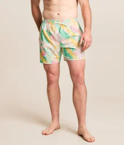 Bottoms|Swimwear | Chubbies The Baja Breezies Stretch Swim Trunks Optic White