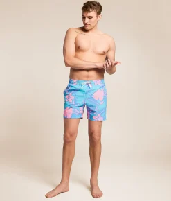 Chubbies The Baja Breezies Stretch Swim Trunks Turquoise Aqua