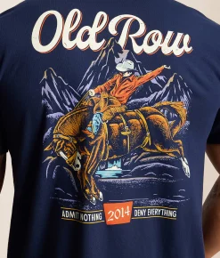 Tops|Graphic T-Shirts | Old Row The Banquet Cowboy 2.0 T-Shirt Navy