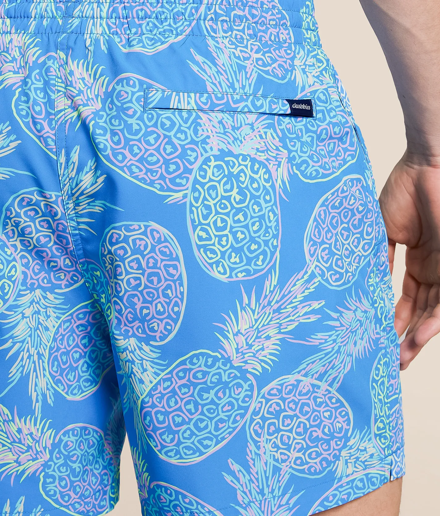 Bottoms|Swimwear | Chubbies The Bay Breeze Stretch Swim Trunks Medium Blue