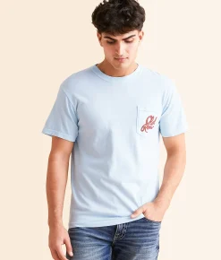 Graphic T-Shirts | Old Row The Beer Can Cowboy T-Shirt Chambray