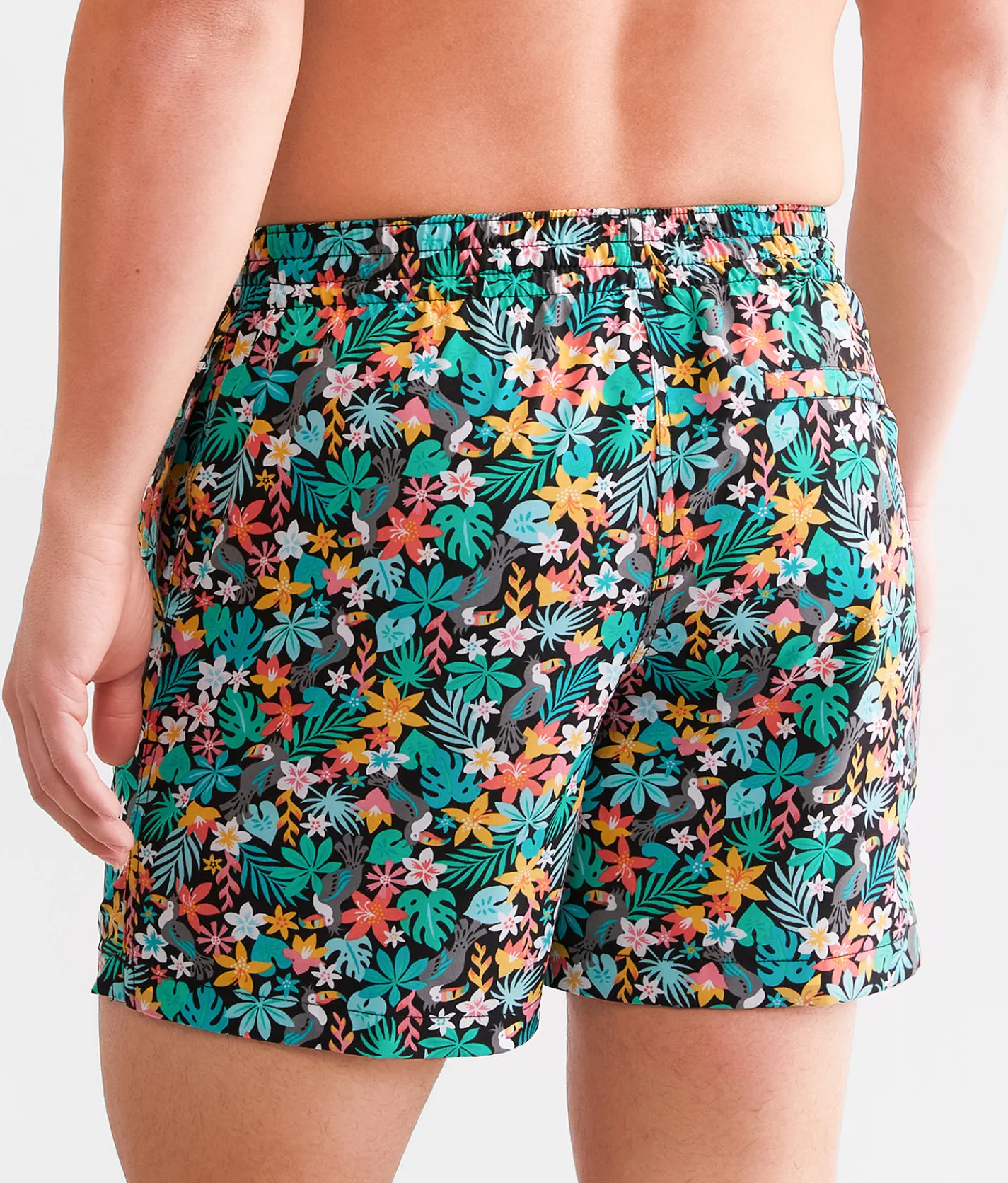 Swimwear | Chubbies The Bloomerangs Stretch Swim Trunks Black Solid