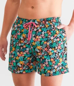 Swimwear | Chubbies The Bloomerangs Stretch Swim Trunks Black Solid