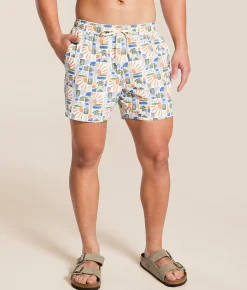 Swimwear | Fair Harbor The Bungalow Beach Sun Tile Stretch Swim Trunks Assorted